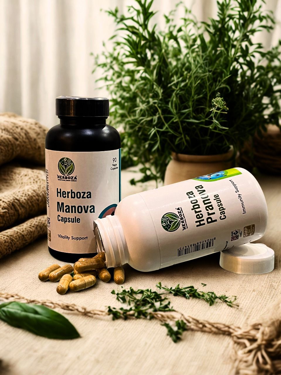 Herboza Combo (Manova Capsule + Pranova Capsule)